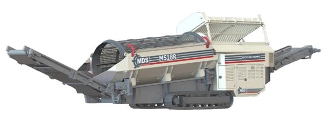 環境リサイクル_トロンメル M518R_現場発生土_分別機_再資源化
