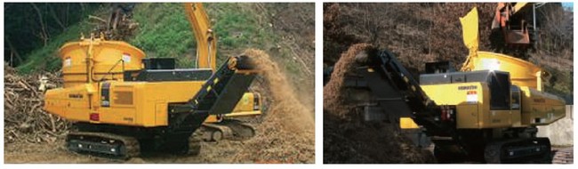 環境リサイクル_リフォレ_BR200T_木材_破砕機_再資源化_造園