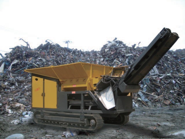 環境リサイクル_二軸粗破砕機_HB180_廃棄物_破砕機_減容化