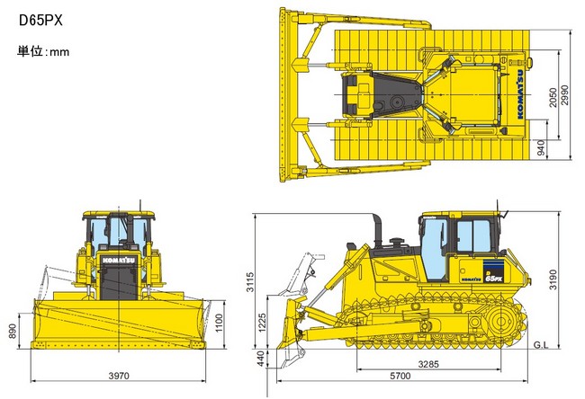 整地道路機械_ブルドーザ大型（7ｔ～）_D65PX