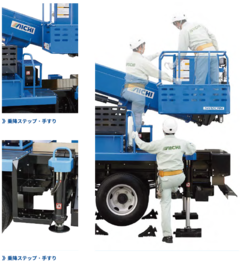 高所作業車 12ｍ トラック式バケット直伸型 Ss12a Sb12a Sk12c1rn のレンタル 高所作業車 建設機械レンタルのイマギイレ