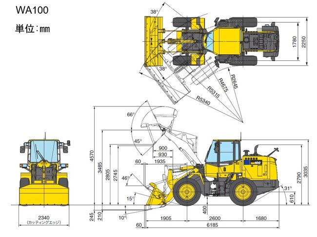 運搬・積込機械_ホイールローダ_WA100-6